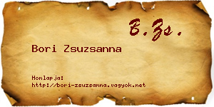 Bori Zsuzsanna névjegykártya